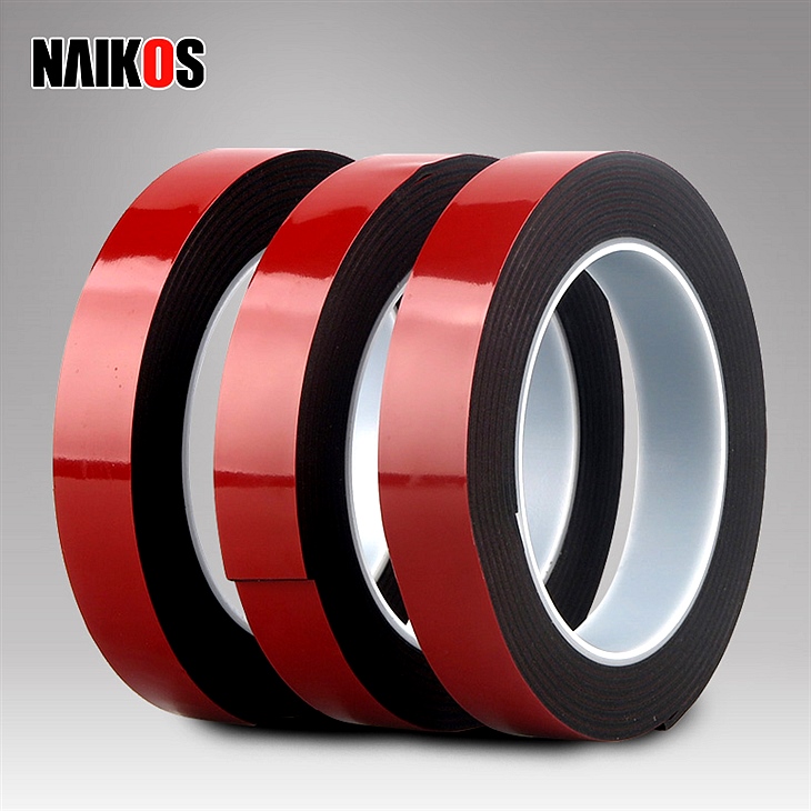 红膜黑色亚克力泡棉双面胶 超粘安装胶带 玻璃金属木材粘接强力胶 红膜黑色亚克力泡棉双面胶 超粘安装胶带 玻璃金属木材粘接强力胶